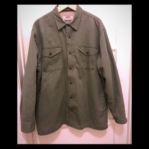 Levi’s Army Green Sherpa lined Shirt Jacket